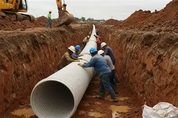 Construcción de alcantarillado sanitario y pluvial Fase 2